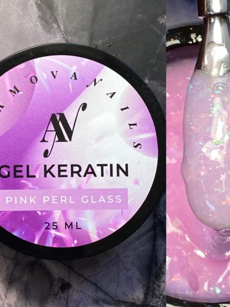Кератиновый гель / GEL KERATIN pink perl glass  25 мл
