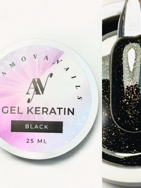 Кератиновый гель / GEL KERATIN Black shine 25 мл