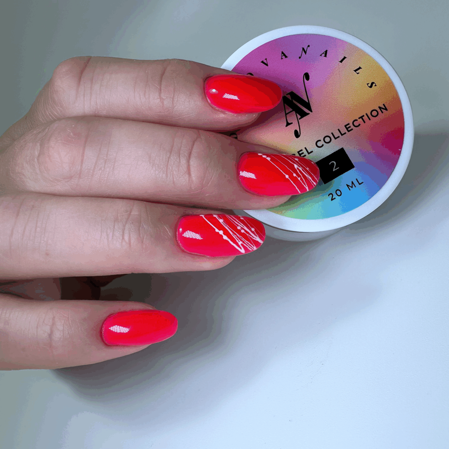 NEON GEL COLLECTION 20 мл №2 (кораллово-розовый неон) — изображение 3